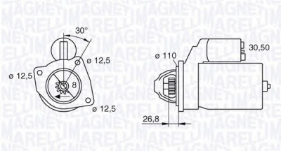 MAGNETI MARELLI 063216851010 -  Стартер